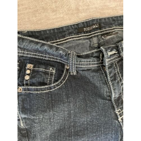 Roz & Ali Stretchy, Straight Legs, navy, dark blue, Jeans, size 8 - Picture 2 of 8